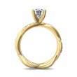 FlyerFit® 14K Yellow Gold Split Shank Engagement Ring