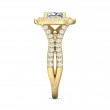 FlyerFit® 14K Yellow Gold Split Shank Engagement Ring