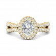 FlyerFit® 14K Yellow Gold Split Shank Engagement Ring