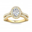 FlyerFit® 14K Yellow Gold Split Shank Engagement Ring