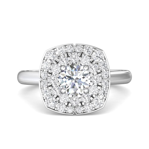 FlyerFit&reg; 14K White Gold Encore Engagement Ring