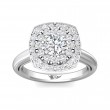 FlyerFit® Platinum Encore Engagement Ring
