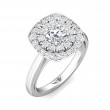 FlyerFit® Platinum Encore Engagement Ring