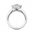 FlyerFit® 14K White Gold Solitaire Engagement Ring