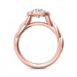 FlyerFit® 14K Pink Gold Solitaire Engagement Ring
