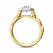 FlyerFit® 14K Yellow and 14K White Gold Solitaire Engagement Ring