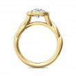 FlyerFit® 18K Yellow Gold Solitaire Engagement Ring