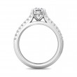 FlyerFit® Platinum Micropave Engagement Ring