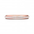FlyerFit® 14K Pink Gold Micropave Bead Set Wedding Band