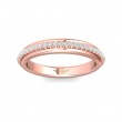 FlyerFit® 14K Pink Gold Micropave Bead Set Wedding Band