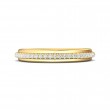 FlyerFit® 14K Yellow Gold Micropave Bead Set Wedding Band