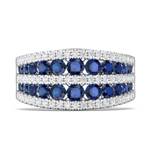 FlyerFit&reg; 14K White Gold Anniversary Bands