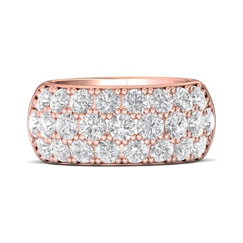 FlyerFit&reg; 18K Pink Gold Anniversary Bands