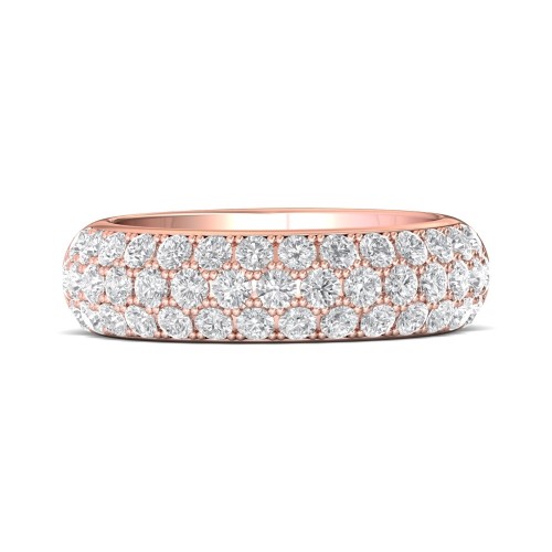 FlyerFit&reg; 14K Pink Gold Anniversary Bands