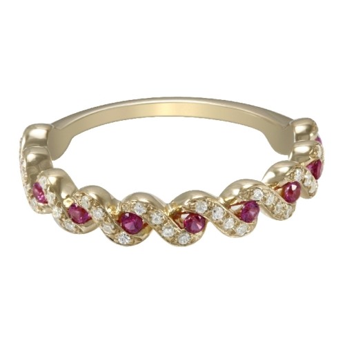 FlyerFit&reg; 14K Yellow Gold Anniversary Bands