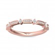 FlyerFit® 14K Pink Gold Stackers Wedding Band