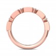 FlyerFit® 14K Pink Gold Stackers Wedding Band