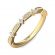 FlyerFit® 18K Yellow Gold Stackers Wedding Band