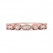 FlyerFit® 18K Pink Gold Stackers Wedding Band
