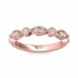 FlyerFit® 18K Pink Gold Stackers Wedding Band