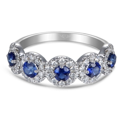 FlyerFit&reg; 14K White Gold Anniversary Bands