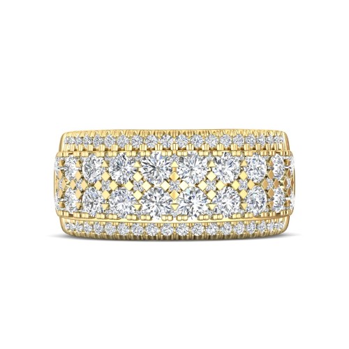 FlyerFit&reg; 18K Yellow Gold Anniversary Bands