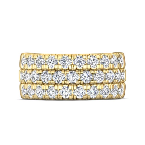 FlyerFit&reg; 14K Yellow Gold Anniversary Bands