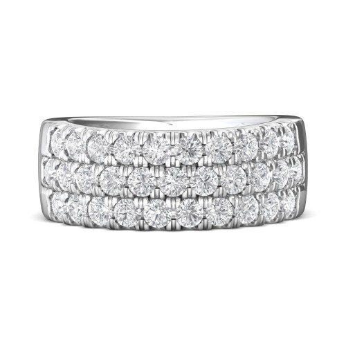 FlyerFit&reg; 18K White Gold Anniversary Bands