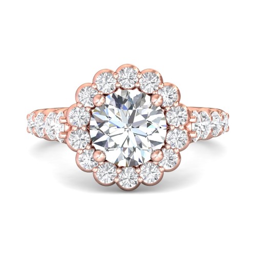 FlyerFit&reg; 14K Pink Gold Encore Engagement Ring