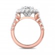 FlyerFit® 18K Pink Gold Shank And White Gold Top Encore Engagement Ring
