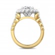 FlyerFit® 18K Yellow Gold Shank And White Gold Top Encore Engagement Ring