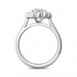 FlyerFit® 14K White Gold Solitaire Engagement Ring