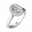 FlyerFit® Platinum Solitaire Engagement Ring