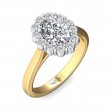 FlyerFit® 14K Yellow and 14K White Gold Solitaire Engagement Ring
