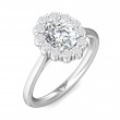 FlyerFit® Platinum Solitaire Engagement Ring