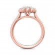 FlyerFit® 18K Pink Gold Solitaire Engagement Ring