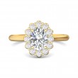 FlyerFit® 18K Yellow Gold Solitaire Engagement Ring