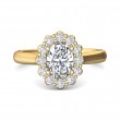 FlyerFit® 18K Yellow Gold Solitaire Engagement Ring