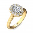 FlyerFit® 18K Yellow Gold Solitaire Engagement Ring