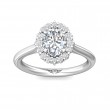 FlyerFit® Platinum Solitaire Engagement Ring