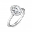 FlyerFit® Platinum Solitaire Engagement Ring
