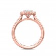 FlyerFit® 18K Pink Gold Solitaire Engagement Ring
