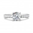 FlyerFit® Platinum Micropave Engagement Ring