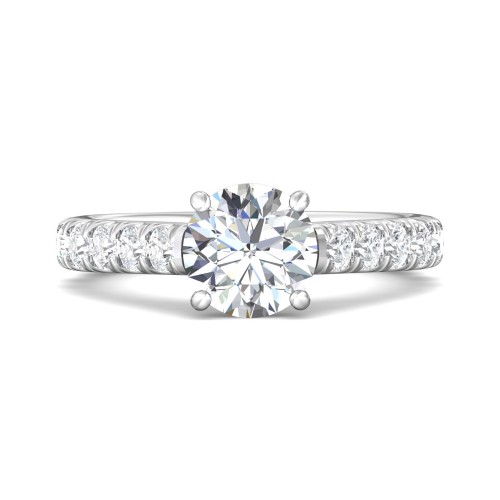 FlyerFit&reg; 14K White Gold Encore Engagement Ring