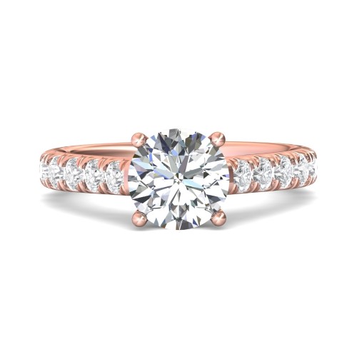 FlyerFit&reg; 14K Pink Gold Encore Engagement Ring