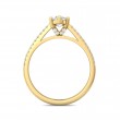 FlyerFit® 14K Yellow Gold Micropave Engagement Ring