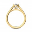 FlyerFit® 14K Yellow Gold Micropave Engagement Ring