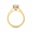 FlyerFit® 14K Yellow Gold Micropave Engagement Ring