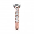 FlyerFit® 18K Pink Gold Shank And White Gold Top Encore Engagement Ring
