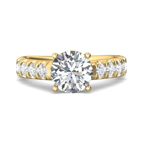 FlyerFit&reg; 18K Yellow Gold Encore Engagement Ring